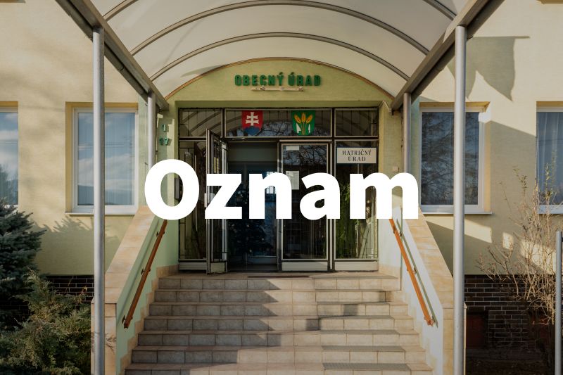 Oznam - pošta zatvorená